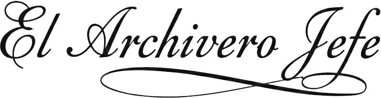 Firma del Archivero Jefe en tinta
