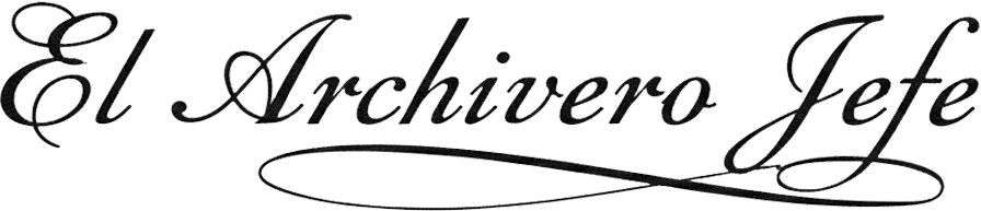 Firma del Archivero Jefe en tinta color antracita