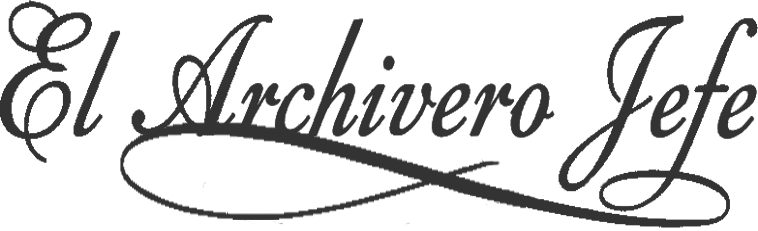 Firma del Archivero Jefe en tinta
