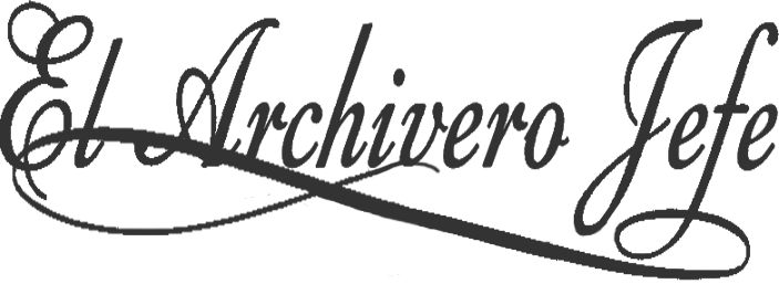 Firma del Archivero Jefe en tinta